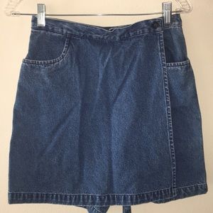 Vintage Van Heusen Denim Skort Jean Shorts